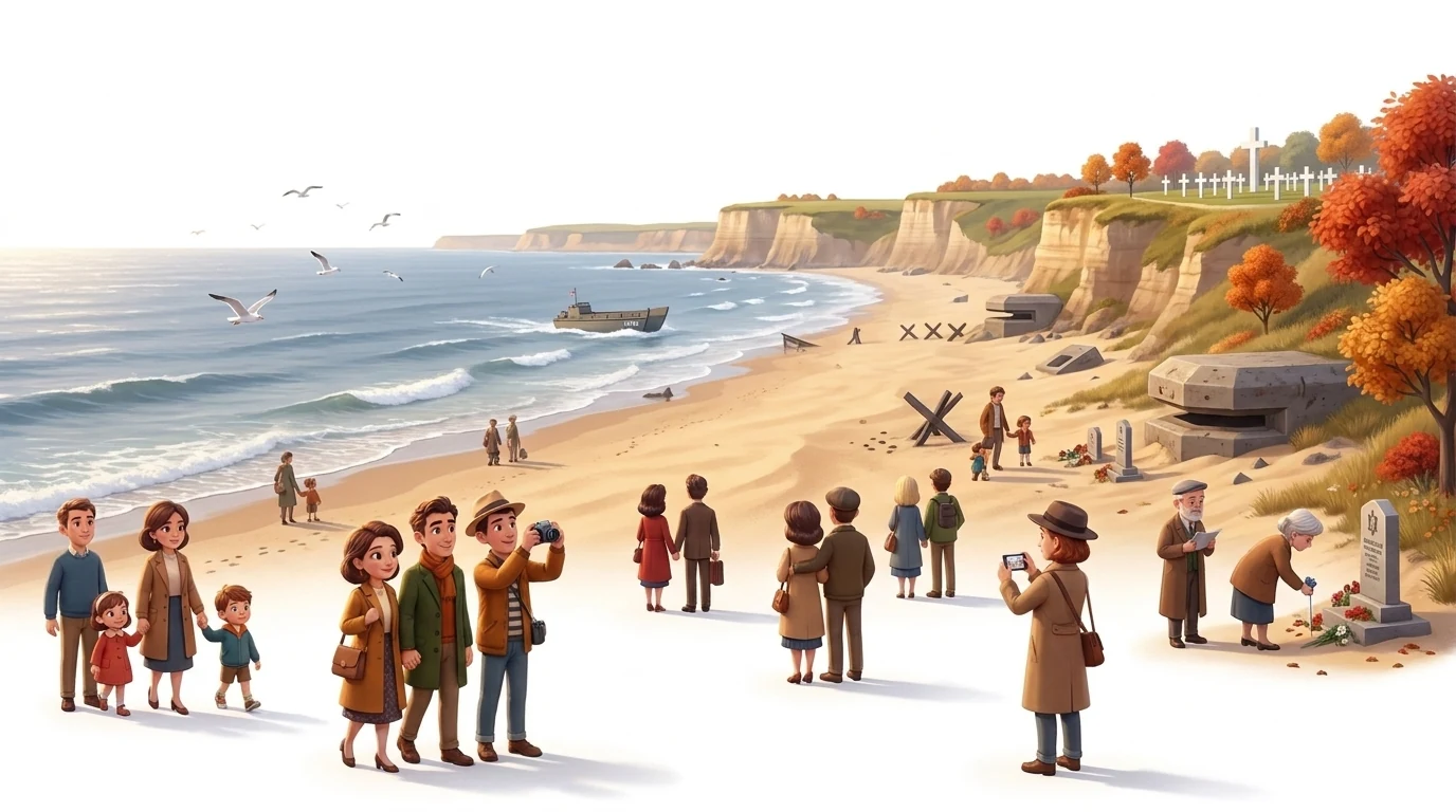 Normandy D-Day landing beaches private round trip from Paris