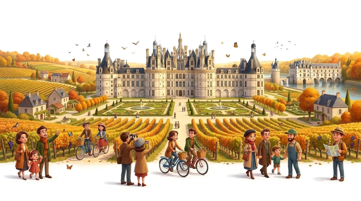 Loire Valley castles and vineyards private round trip from Paris